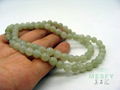 Certified Chinese Hetian Jade 6mm Bead Necklaces 29.30 g Best Gifts 5