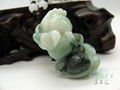 Certified  Natural Burmese Emerald jadeite PiXiu Jade Pendant 23.61 g Best Gifts 1