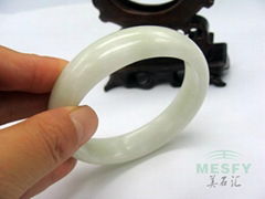 Very Beautiful Certified  Natural Chinese Guizhou Jade Bangle Bracelets 58mm