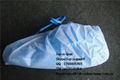 Disposable nonwoven shoe cover with