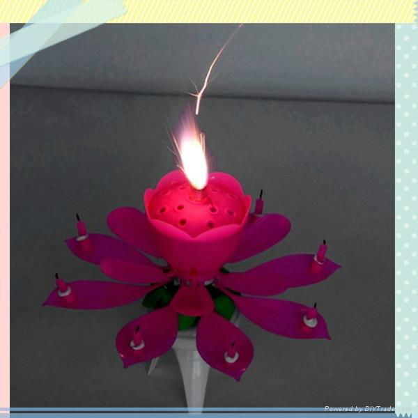 2015 new style of happy birthday music candle 2