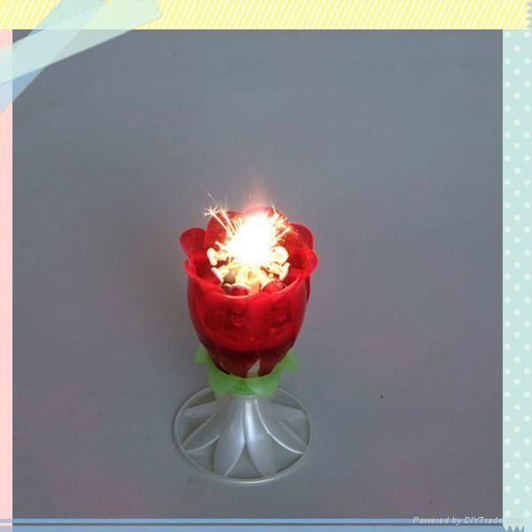 lotus birthday candle 3