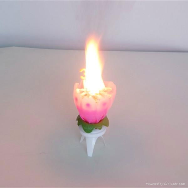 automatic singing birthday candle with fireworks