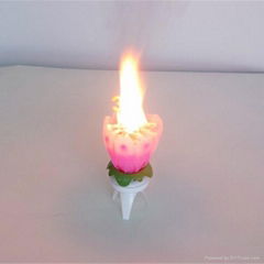 automatic singing birthday candle with fireworks