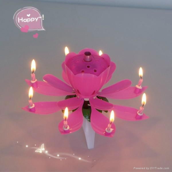 automatic singing birthday candle with fireworks 3