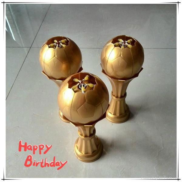 Fireworks Football Birthday Candle for Cake and party use