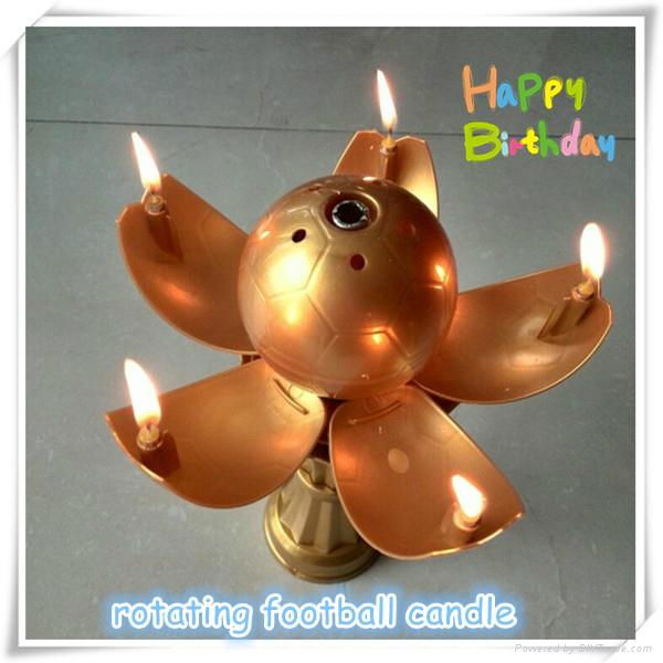 magic football birthday candle 3