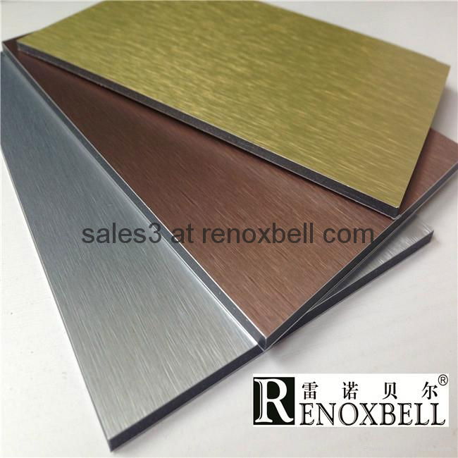 Brushed Series Aluminum Composite Panels for Curtain Wall