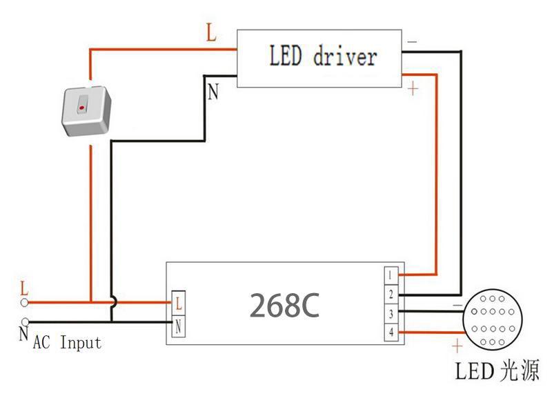 DF268C led筒灯3W3小时应急电源模组 3