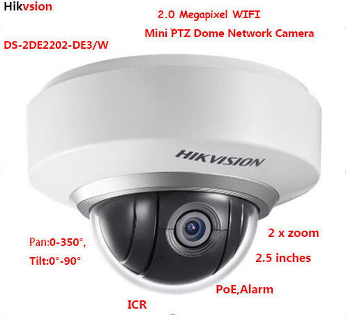 Hikvsion DS-2DE2202-DE3/W 2.0MP WIFI PTZ Dome Network Camera cctv IP camera POE