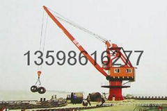 Stationary slewing crane