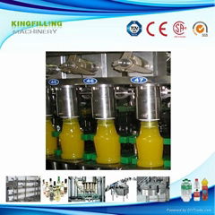 Full Automatic Rinsing Hot Filling and Capping 3-IN-1 Machine for Juice