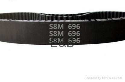 free shipping STPD/STS-S8M rubber timing belt pitch 8mm width 10mm length 696 mm 2