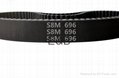 free shipping STPD/STS-S8M rubber timing belt pitch 8mm width 10mm length 696 mm 2
