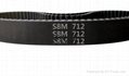 free shipping STPD/STS-S8M rubber timing belt pitch 8mm width 10mm length 712 mm 3