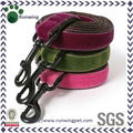 Velvet dog leash