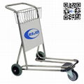 3 Wheels Stainless Steel Airport Hand Trolley