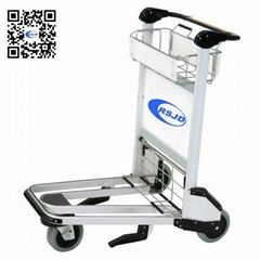 Aluminum hand brake l   age airport trolley with brake