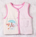 Baby Girl clothes Winter Padded Silk Cotton Vest 1