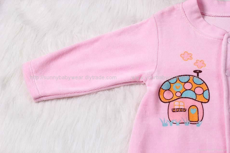 Newest Lovely Long Sleeve Baby Romper 2