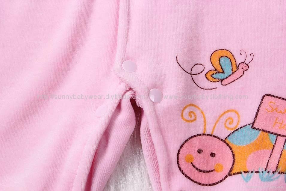 Newest Lovely Long Sleeve Baby Romper 3