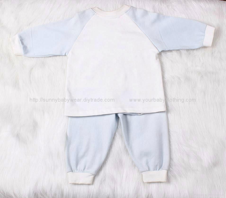 New Born Baby splicing cotton pajamas set  5