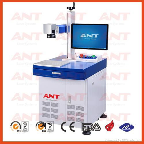 fiber laser marking machine engraving system on name card IPG laser generator