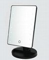Square-shaped Plastic LED Lighted Makeup Mirrors from Shenzhen with Detachable B 1