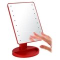 Square-shaped Plastic LED Lighted Makeup Mirrors from Shenzhen with Detachable B 2