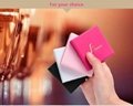 Hot selling LED lighted plastic makeup pocket mirror in square shape with 6 LED  4
