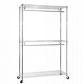 3 layer chrome wire shelving