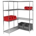 chrome wire steel shelving