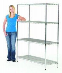 wire chrome shelving units