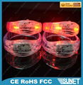 China printing logo blinking motion activated led bracelet 2