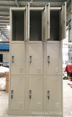 steel cabinet Nine-door locker 4