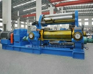 two roll mixing mill with blender