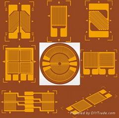 Metal foil strain gauges for trasducer