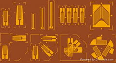 Metal foil strain gauges for stress