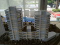 scale architectural model with shape wood base 4