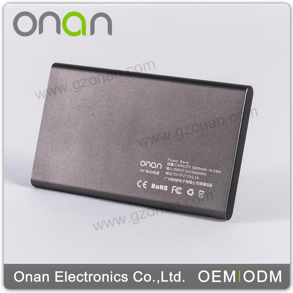 Onan A4 Consumer electronic portable power bank 5000mah for iphone 5