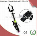 20000pcs In Stock Selfie Stick Extendable Hand Held Monopod for Iphone/Andrioid 4