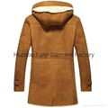 suede leather winter coat mens long parka 5