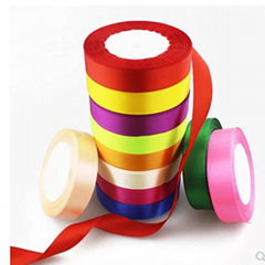 Colorful silk ribbon for packing