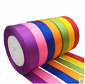 Colorful silk ribbon for packing 