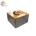 Cardboard cake box with handle 