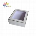 White gift box with window for cosmetic kit 