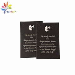 Printing cards for jewelry 