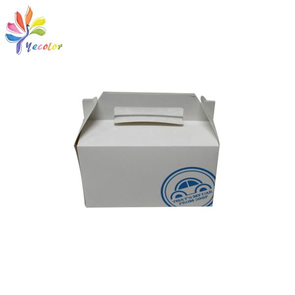 Customized cake box with handle 