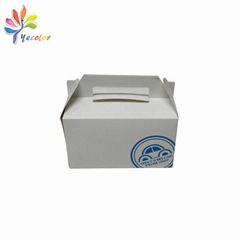 Customized cake box with handle 