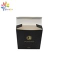 Customized black paper box with stamping gold logo 